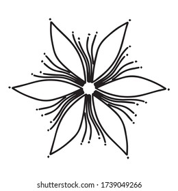Mandala flower graphic design vector illustration, decoration, icon, art tattoo sketch, background pattern, hand draw, use in print