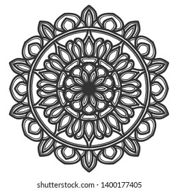 mandala flower illustration design vector