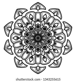 mandala flower illustration vector design