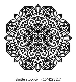mandala flower illustration vector design