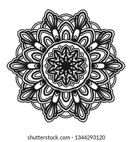 mandala flower illustration vector design