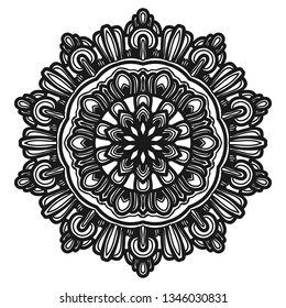 mandala flower illustration vector design
