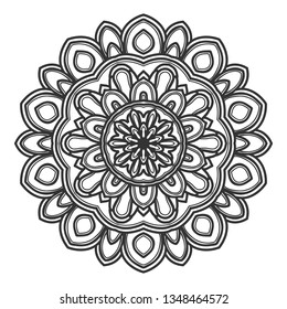 mandala flower illustration vector design