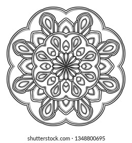 mandala flower illustration vector design