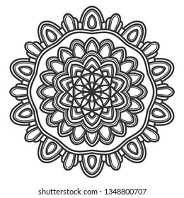 mandala flower illustration vector design