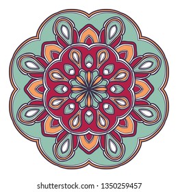 mandala flower illustration vector design