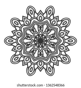 mandala flower illustration vector design