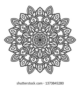 mandala flower illustration vector design