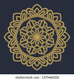 mandala flower illustration vector design