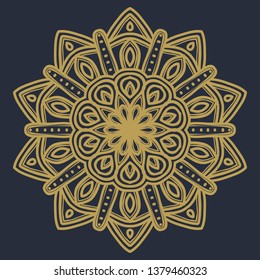 mandala flower illustration vector design