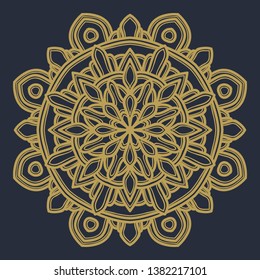 mandala flower illustration vector design