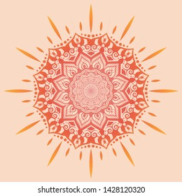 Mandala flower illustration vector design
