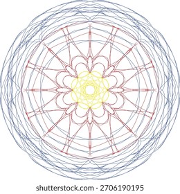 Diseño de eps de Imagen de flores de mandala 