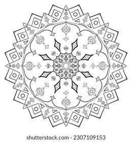 mandala flower indian background art design