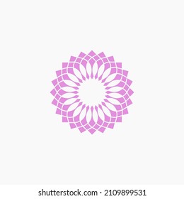 Mandala Flower of Life Pattern Logo design