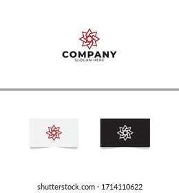 Mandala Flower Logo Design Template