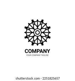 the mandala flower logo, which means the beauty of tradition, is suitable for luxury businesses or companies, traditions of India, Arabic, spas, jewelry, fashion, travel, agents, consultants, cosmetic