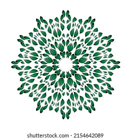 Mandala flower pattern circular decorative. Vector colors can be changed.