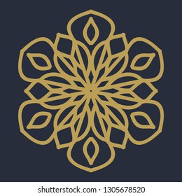mandala flower pattern. illustration vector.