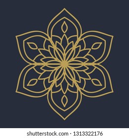 mandala flower pattern illustration vector