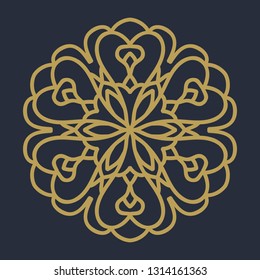 mandala flower pattern illustration vector