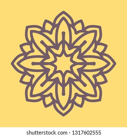 mandala flower pattern illustration vector