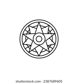 diseño sencillo de flores de mandala