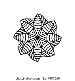Mandala flower vector element