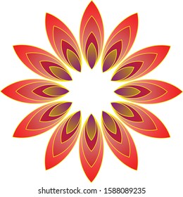 Mandala flower vintage decorative elements vector image