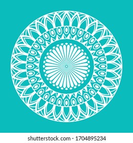 Mandala flower. Vintage decorative elements. Coloring book page