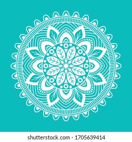Flor de Mandala. Elementos decorativos de época. Página del libro de coloreado