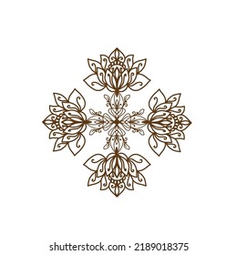 Mandala Flower. Vintage decorative elements. Oriental pattern, vector illustration. Islamic, Arabic, Indian, Moroccan, Spanish, Turkish, Pakistani, Chinese, mystical, ottoman motifs. Coloring book pag