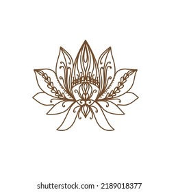 Mandala Blume. Vintage dekorative Elemente. Orientalisches Muster, Vektorgrafik. Islamische, arabische, indische, marokkanische, spanische, türkische, pakistanische, chinesische, mystische, ottomanische Motive. Farbbuchpäckchen