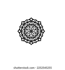 Mandala Flowers. Vintage decorative elements. Oriental pattern, vector illustration. Islamic, Arabic, Indian, Moroccan, Spanish, Turkish, Pakistani, Chinese, mystic, ottoman motifs. Coloring book