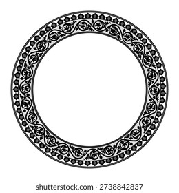 Mandala frame. Basis graphics on white background