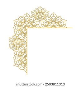 Mandala Frame Gold Vector Design Collection