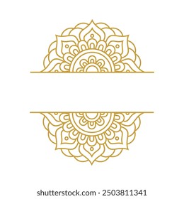 Mandala Frame Gold Vector Design Collection