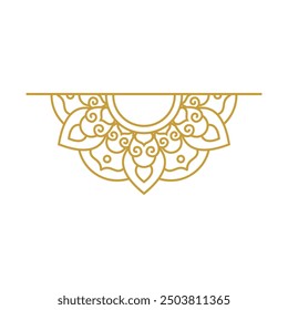 Mandala Frame Colección de diseño de Vector de oro