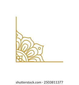 Mandala Frame Gold Vector Design Collection
