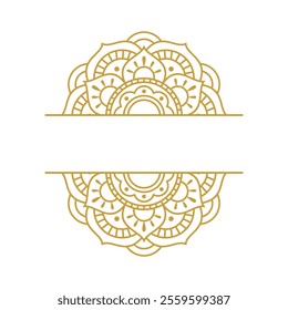 Mandala Frame Gold Vector Design Collection