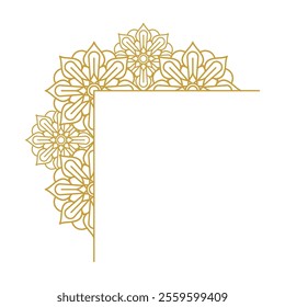 Mandala Frame Gold Vector Design Collection