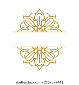 Mandala Frame Gold Vector Design Collection