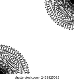 Mandala frame vector asset illustration