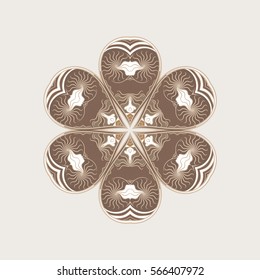 Mandala. Geometric circular ornament set. Round Ornament Pattern. Vintage decorative elements. Ethnic, Indian, Islamic, Asian, ottoman, Arabic motifs. Vector illustration.