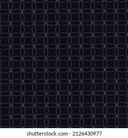 Mandala geometric color pattern. Seamless vector black background texture vector in illustration