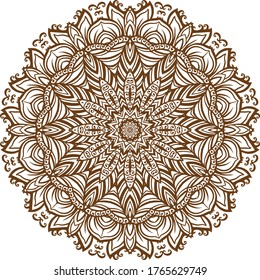 A mandala is a geometric configuration of symbols.