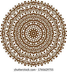 A mandala is a geometric configuration of symbols.
