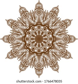A mandala is a geometric configuration of symbols.