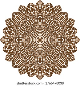 A mandala is a geometric configuration of symbols.