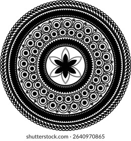 A mandala is a geometric configuration of symbols and patterns that often holds spiritual, ritualistic, or artistic meaning across many cultures—especially in Hinduism and Buddhism.